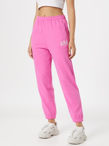 Effilé Pantalon GAP en rose : devant