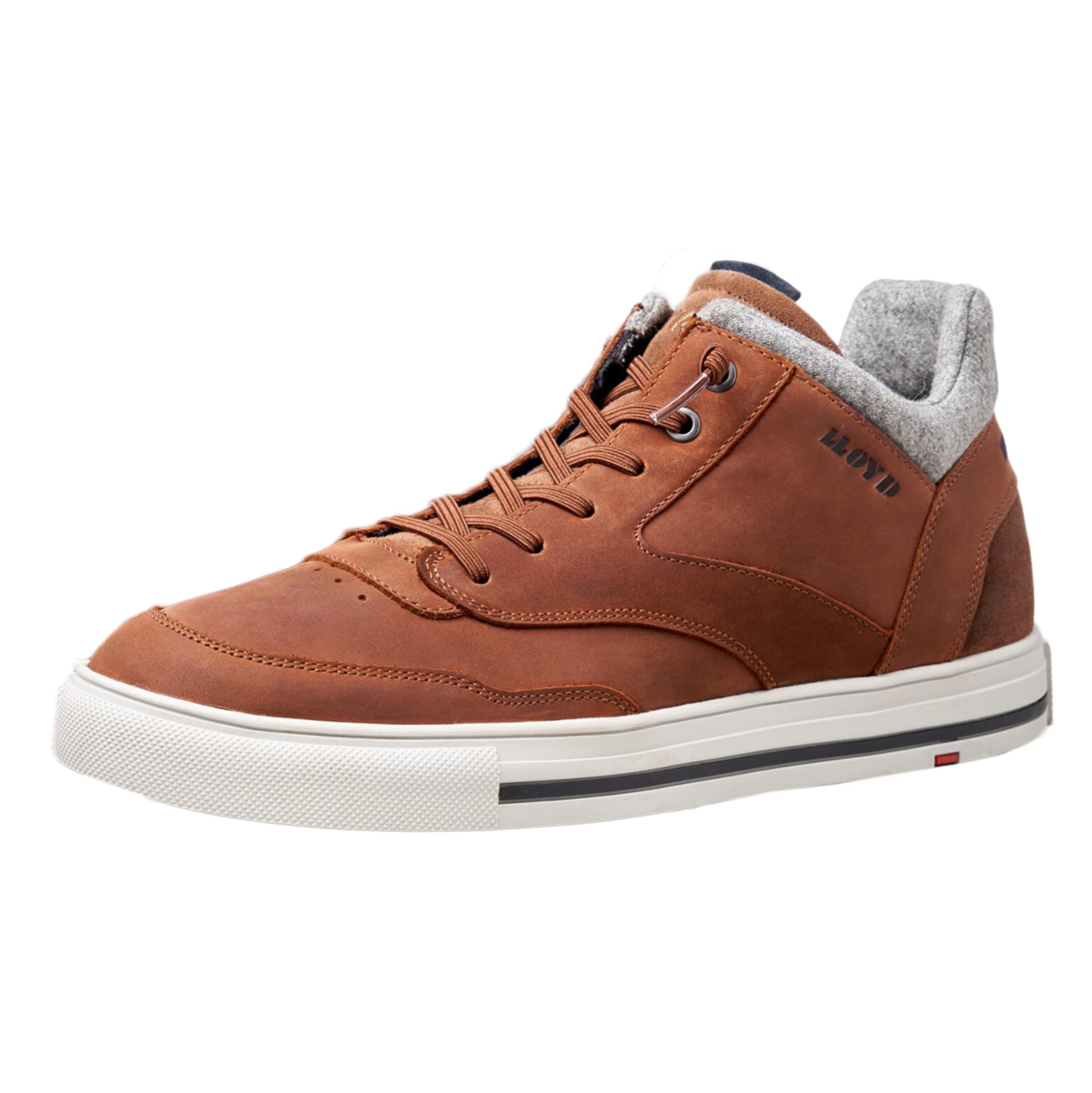 LLOYD Sneakers hoog 'Ellison' in Bruin: voorkant