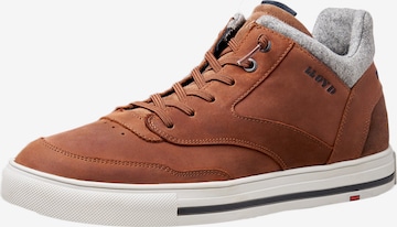 LLOYD Sneakers hoog 'ELLISON' in Bruin: voorkant