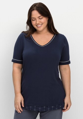 SHEEGO Pajama Shirt in Blue: front