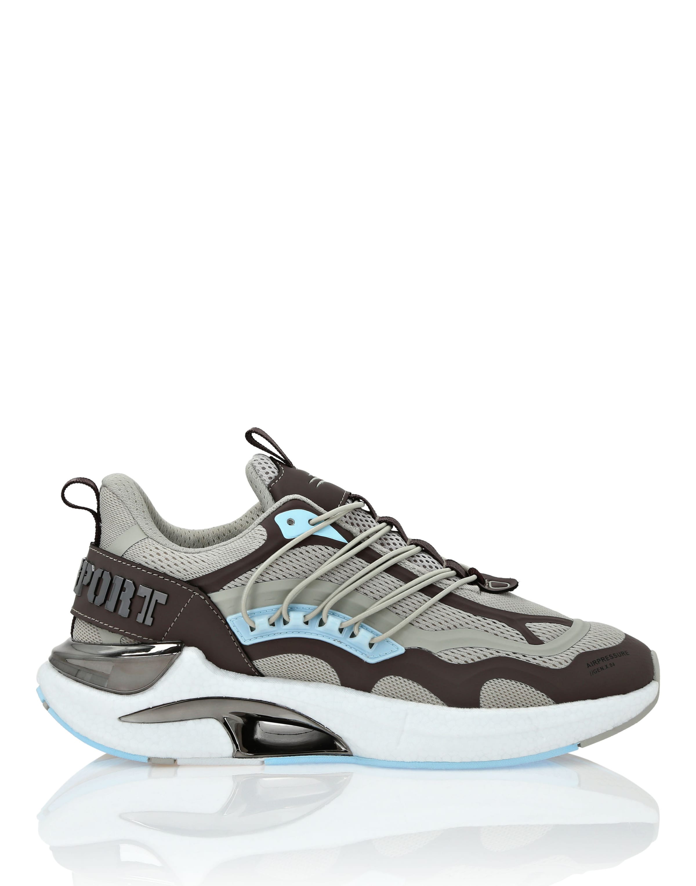 Plein Sport Sneakers laag 'Air Pressure //Gen.x.4' in Beige: voorkant