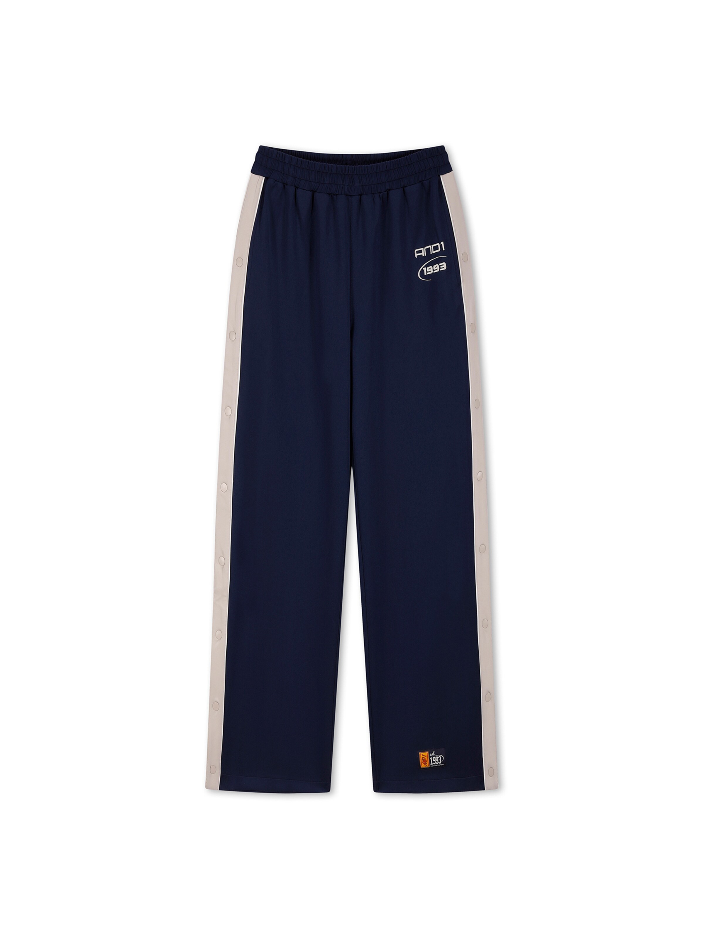 AND1 Voľný strih Nohavice 'Retro' - Modrá: predná strana