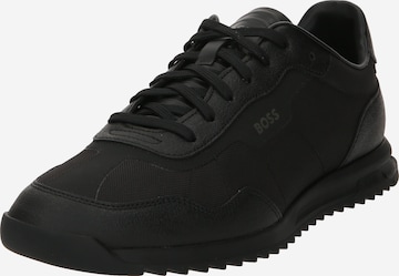 BOSS - Zapatillas deportivas bajas 'Zayn' en negro: frente