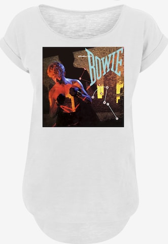 F4NT4STIC Shirt 'David Bowie Let's Dance Album Cover' in Wit: voorkant