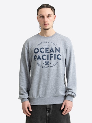 Ocean Pacific Μπλούζα φούτερ 'GUSH' σε γκρι: μπροστά