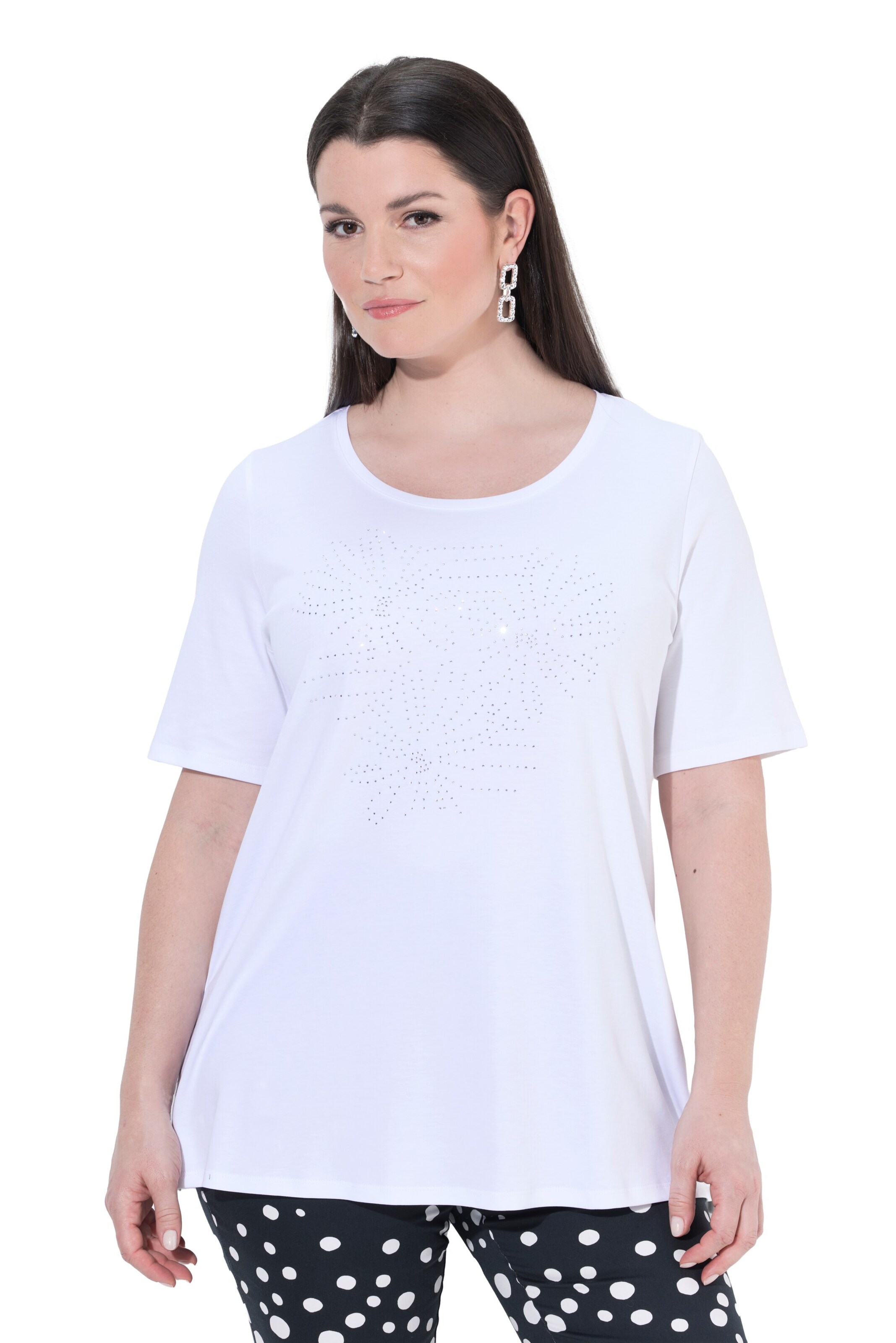 Ulla Popken Shirt in Wit: voorkant