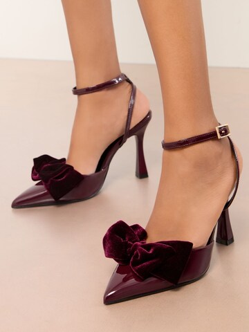 Lipsy - Zapatos destalonado en rojo