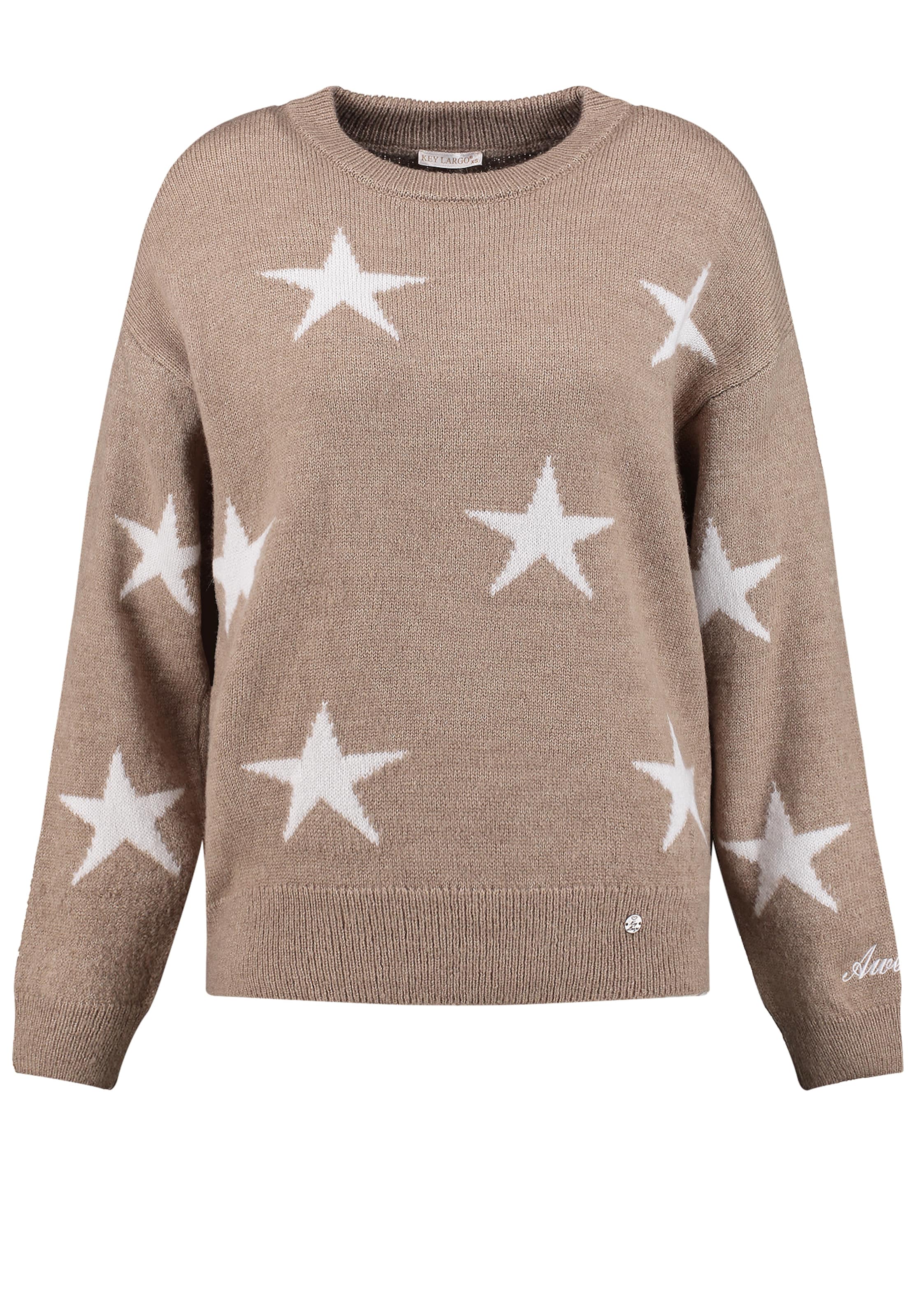 Key Largo Πουλόβερ 'Twinkle' σε καφέ: μπροστά