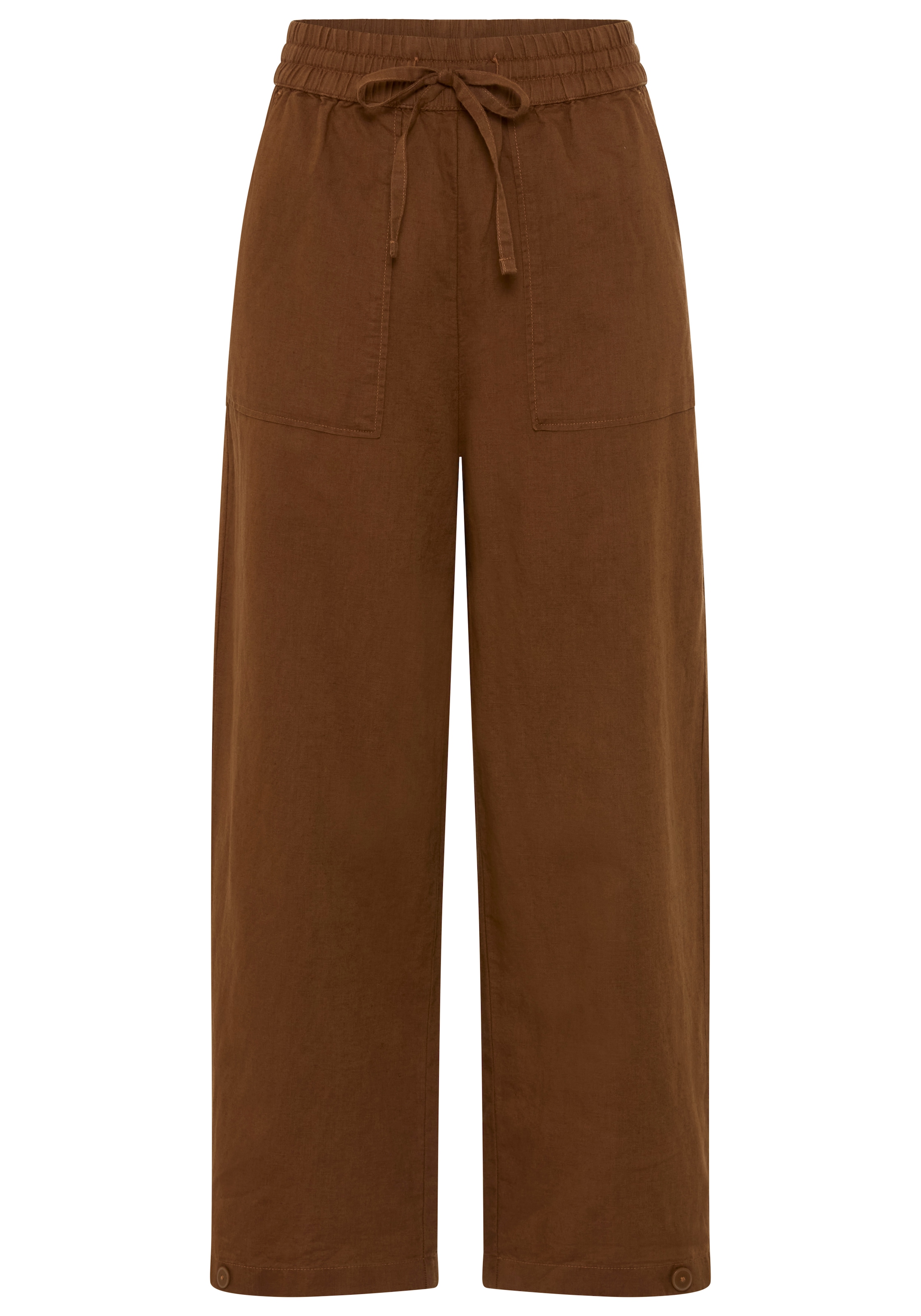 Loosefit Pantalon Marc O'Polo DENIM en marron : devant