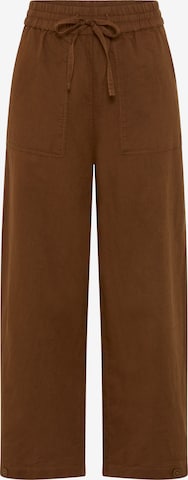 Loosefit Pantalon Marc O'Polo DENIM en marron : devant
