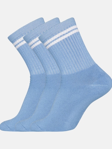 Chaussettes Copenhagen Bamboo en bleu : devant