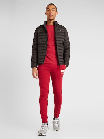 Coupe slim Pantalon de sport 'CALIFORNIA' AÉROPOSTALE en rouge