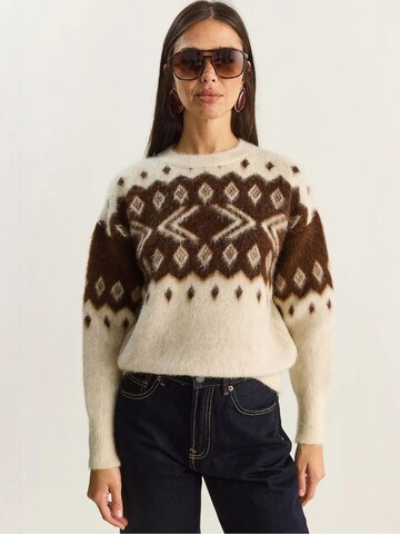 Pull-over 'Pullover' Bianco Lucci en marron : devant