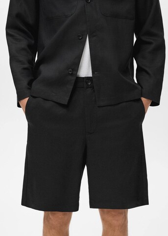 MANGO MAN Regular Pants 'Banarea' in Black: front