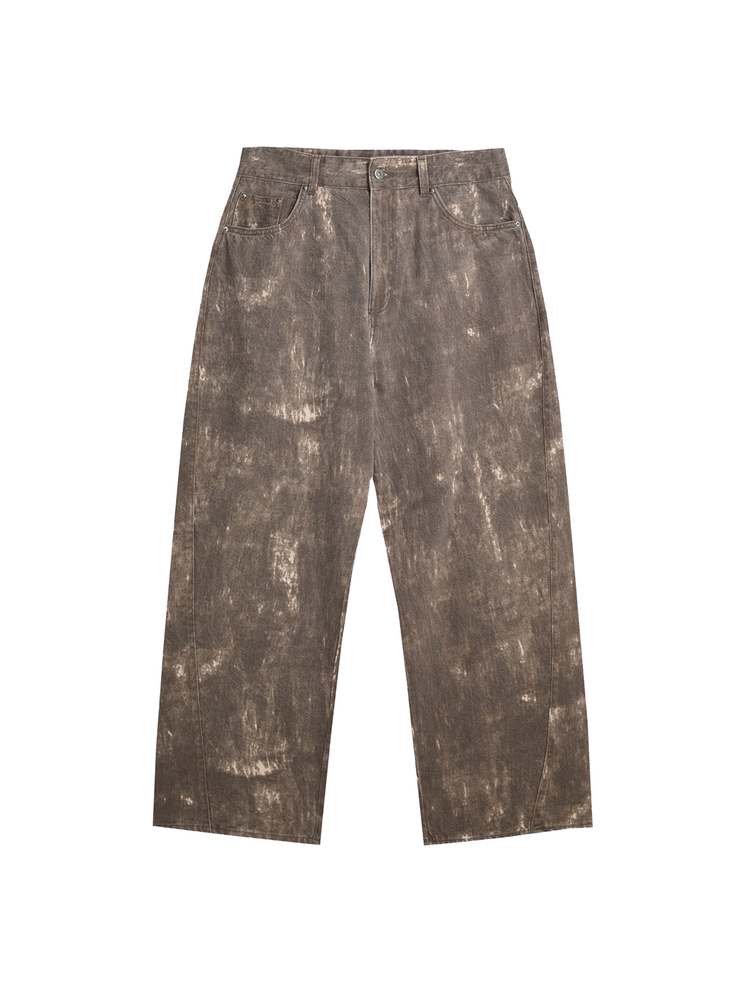 Jeans di Bershka in marrone: frontale