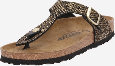 BIRKENSTOCK Japanke 'Gizeh' u zlatna / crna, Pregled proizvoda