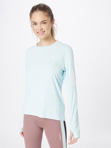 T-shirt fonctionnel 'Own The Run' ADIDAS PERFORMANCE en bleu : devant