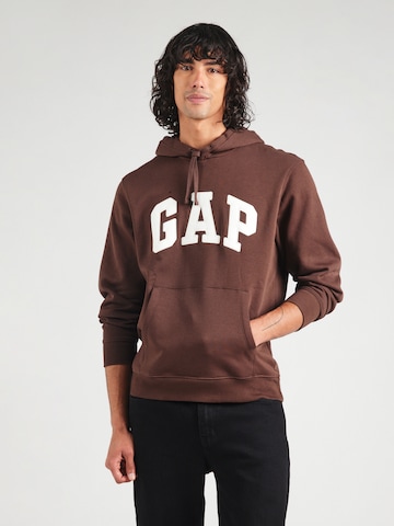 GAP Свитшот 'HERITAGE' в Коричневый: спереди