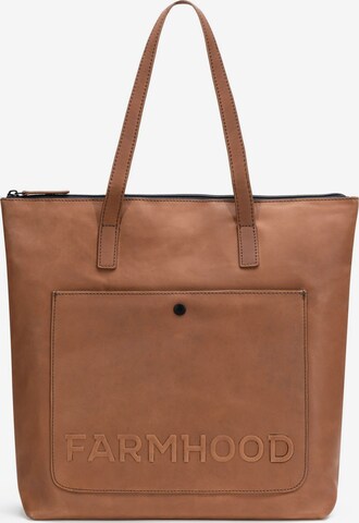 Farmhood Shopper in Brown: front