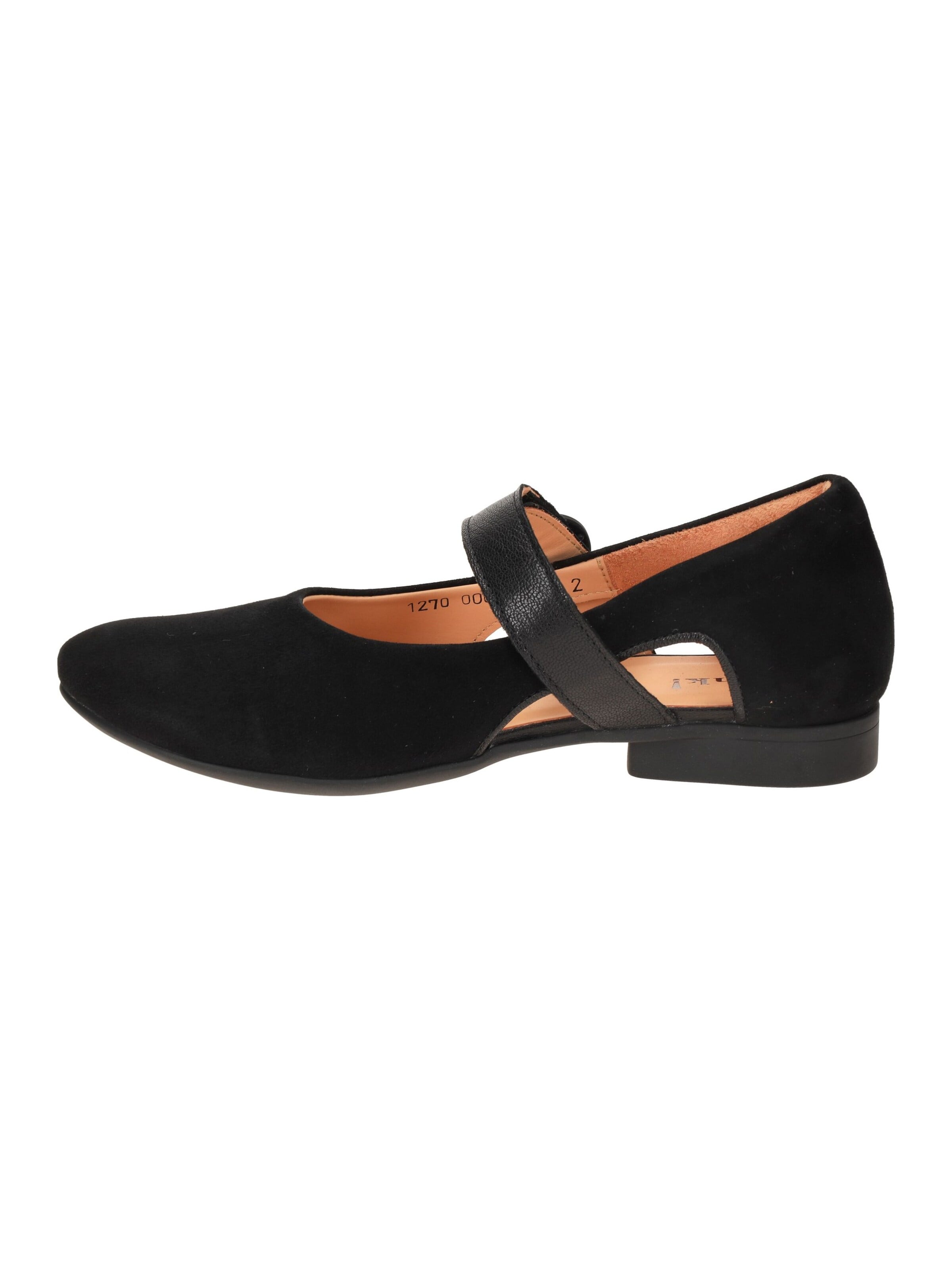 THINK! Strap ballerina in Black