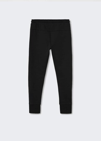 MANGO KIDS Tapered Pants in Black