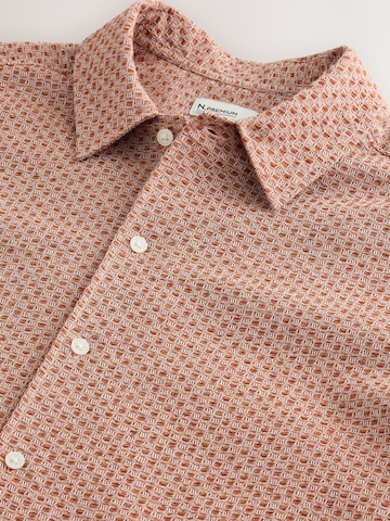 Next Средняя посадка Рубашка в Коричневый