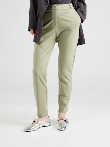 VILA Slim fit Chino Pants 'VICLASS' in Green: front