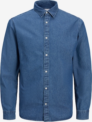 Jack & Jones Junior Button up shirt in Blue: front