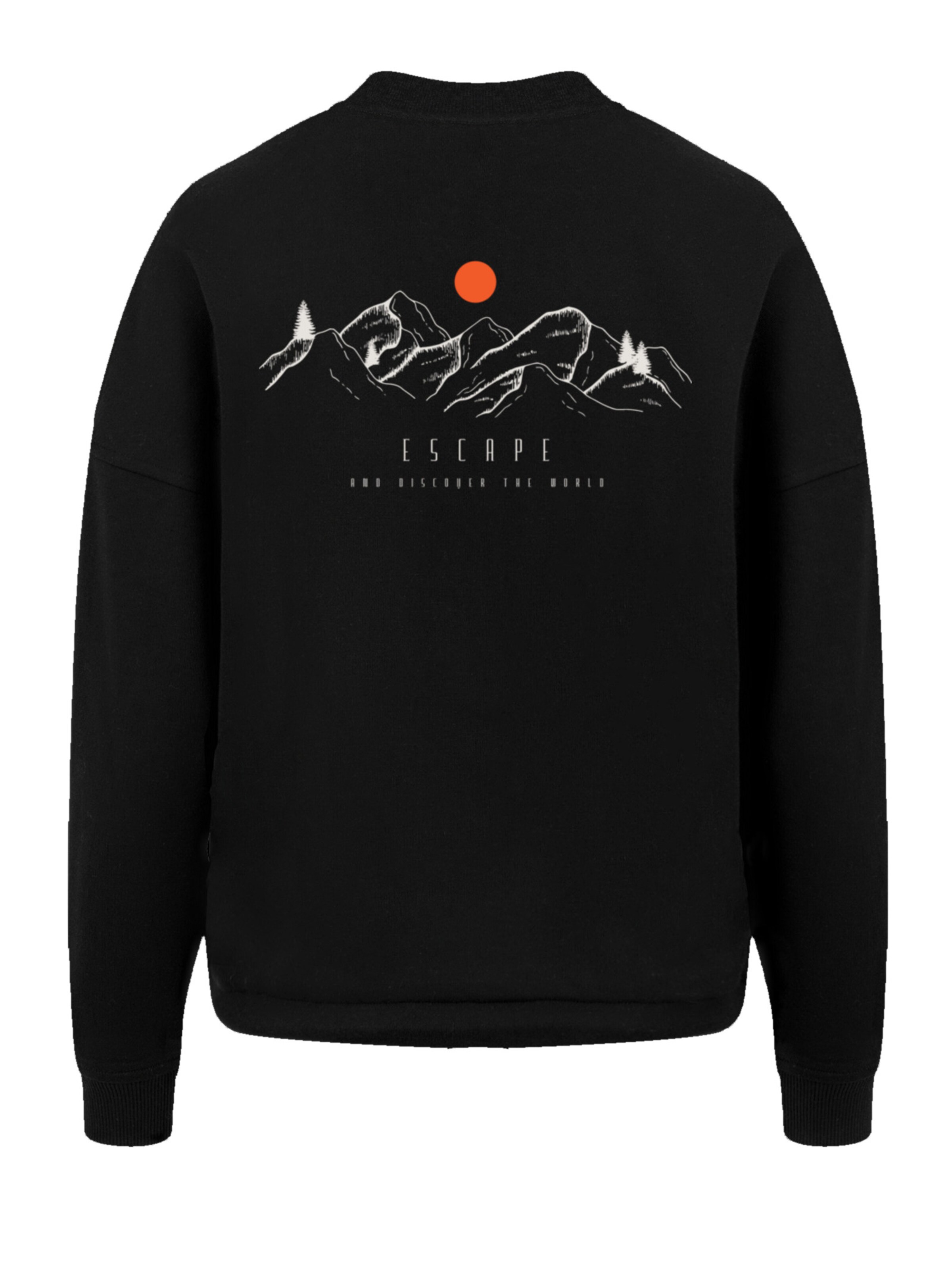 F4NT4STIC Sweatshirt 'Discover the world' in Zwart