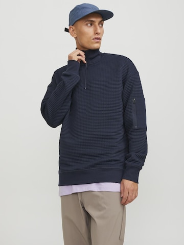 Sweat-shirt JACK & JONES en bleu : devant