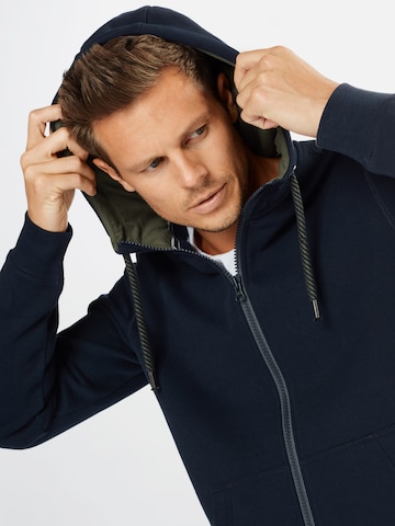 s.Oliver Zip-Up Hoodie in Blue