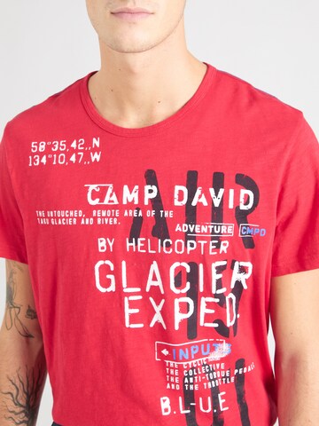 CAMP DAVID Shirt 'Heli Flight' in Red