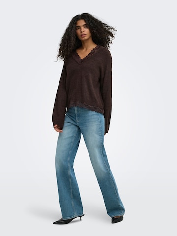ONLY Sweater 'ONLCLOVER' in Brown