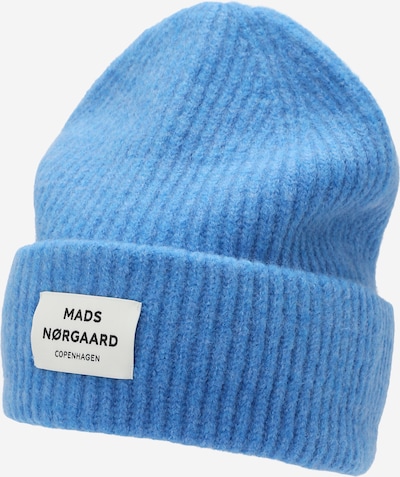 Megzta kepurė 'Tosca Anju' iš MADS NORGAARD COPENHAGEN, spalva – azuro spalva, Prekių apžvalga