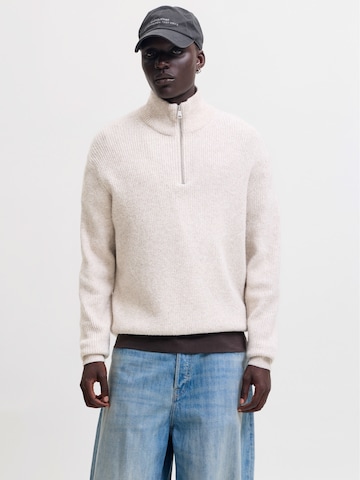 JACK & JONES Svetr 'JORFREDERIKSBERG OLLIE' – bílá: přední strana