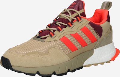 ADIDAS ORIGINALS Trampki niskie 'ZX 1K Boost' w kolorze beżowy / pomarańczowy / czerwone winom, Podgląd produktu