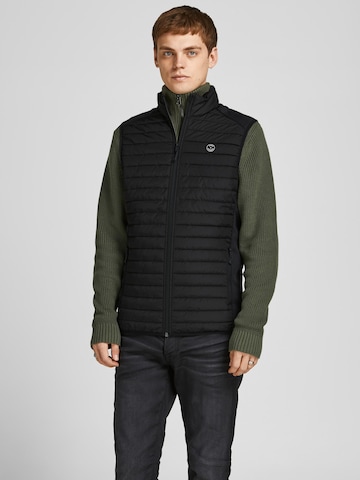 JACK & JONES Vest in Black: front