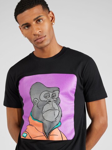MT Men Shirt 'Bored Gorilla' in Schwarz