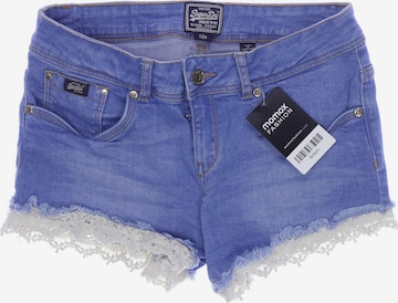 Superdry Shorts in XXS in Blue: front