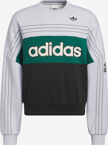 ADIDAS ORIGINALS - Sweatshirt 'Varsity' em cinzento: frente