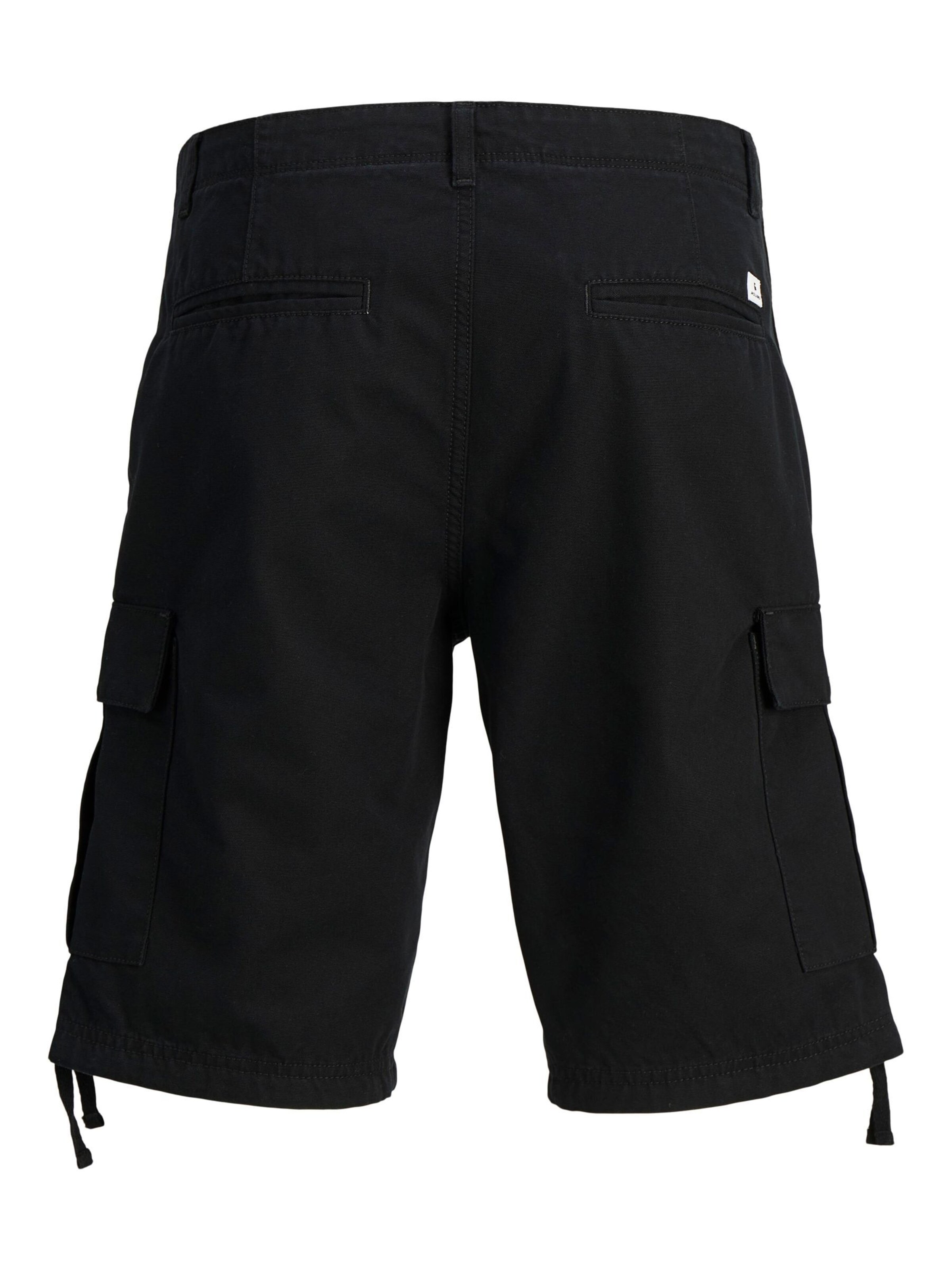 JACK & JONES regular Cargobukser i sort