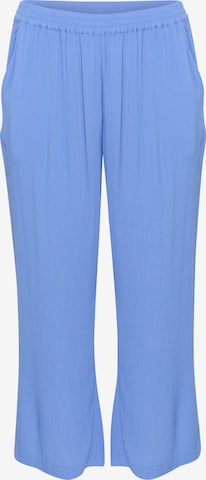 Wide Leg Pantalon 'Dacina' KAFFE CURVE en bleu : devant