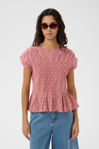 Chemisier 'Amelie' SOAKED IN LUXURY en rose : devant
