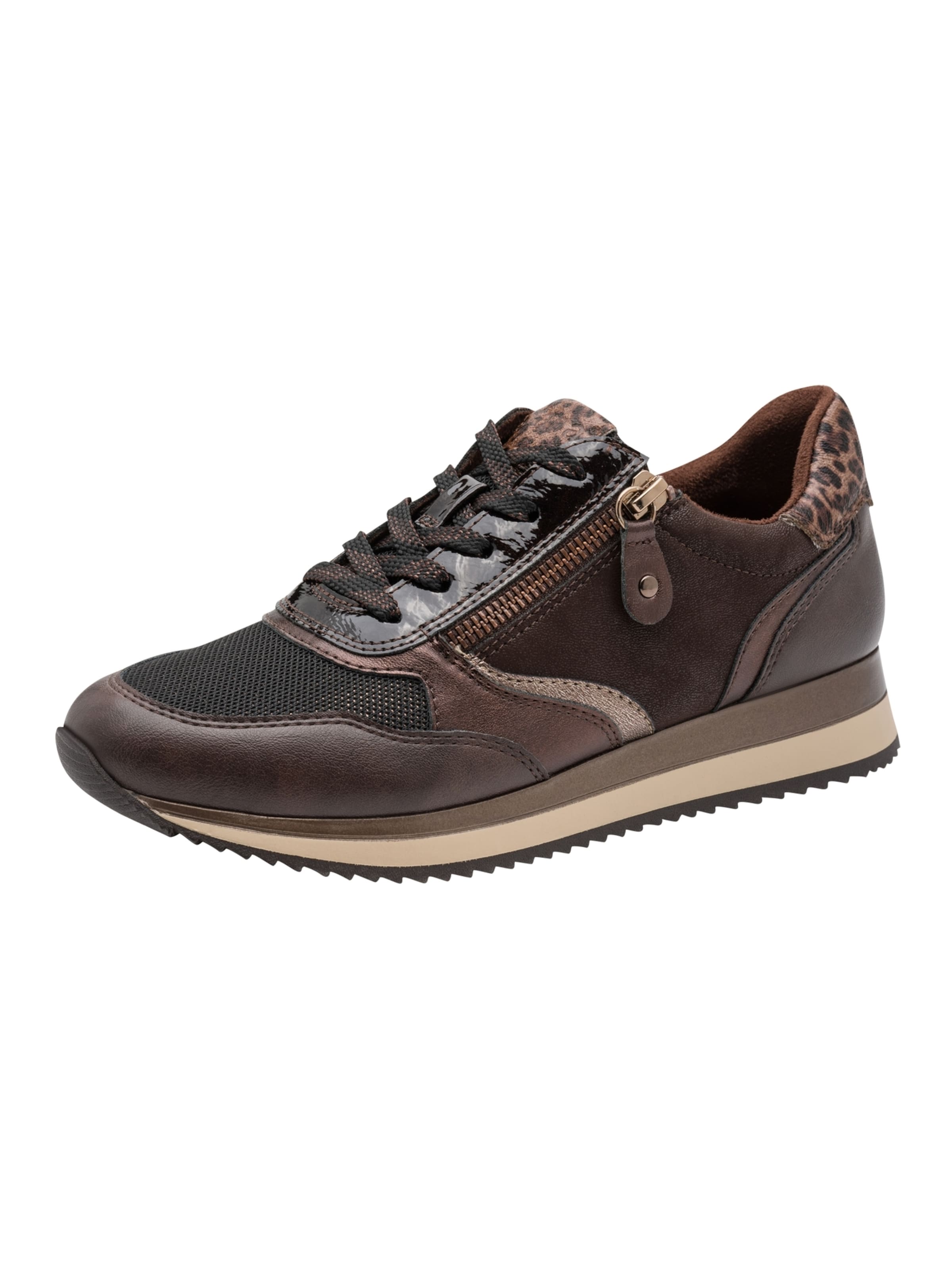 Baskets basses JANA en marron : devant