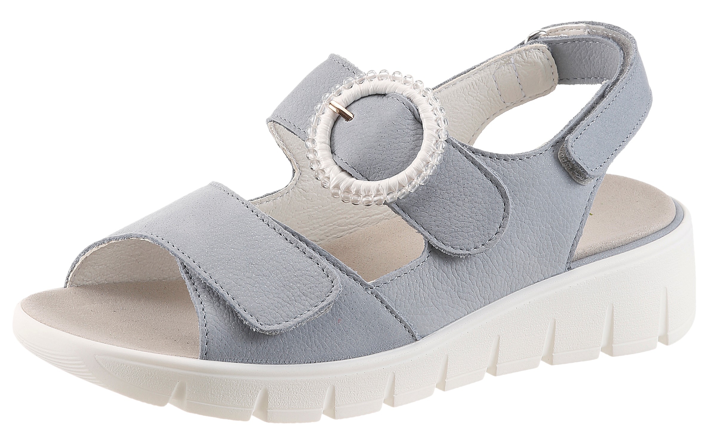 WALDLÄUFER Sandale in Grau: Vorderseite