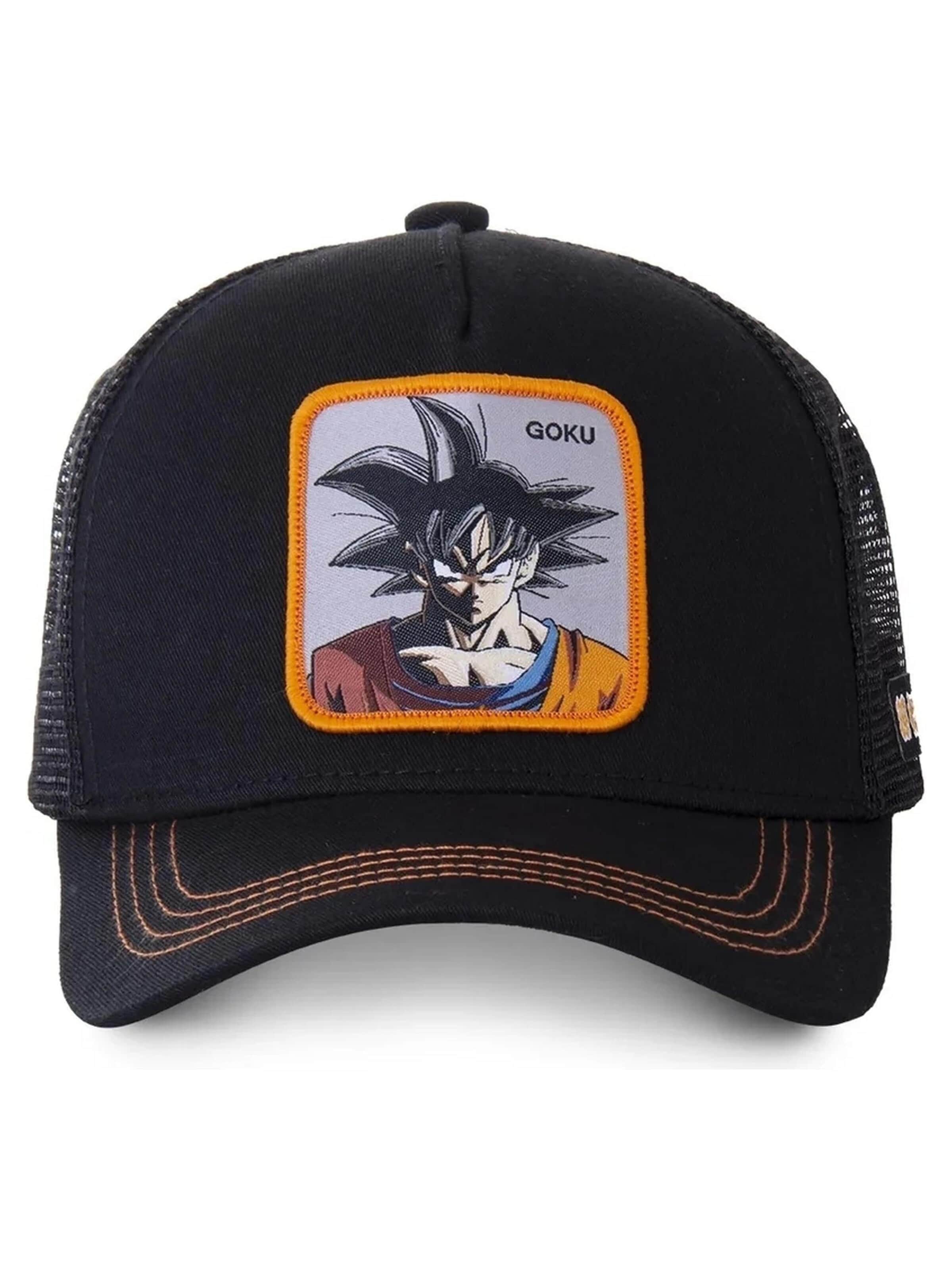 Capslab - Gorra 'Golla collab negra goku bordado parche frente' en negro: frente