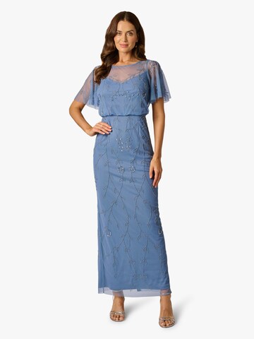 Adrianna Papell Avondjurk in Blauw: voorkant