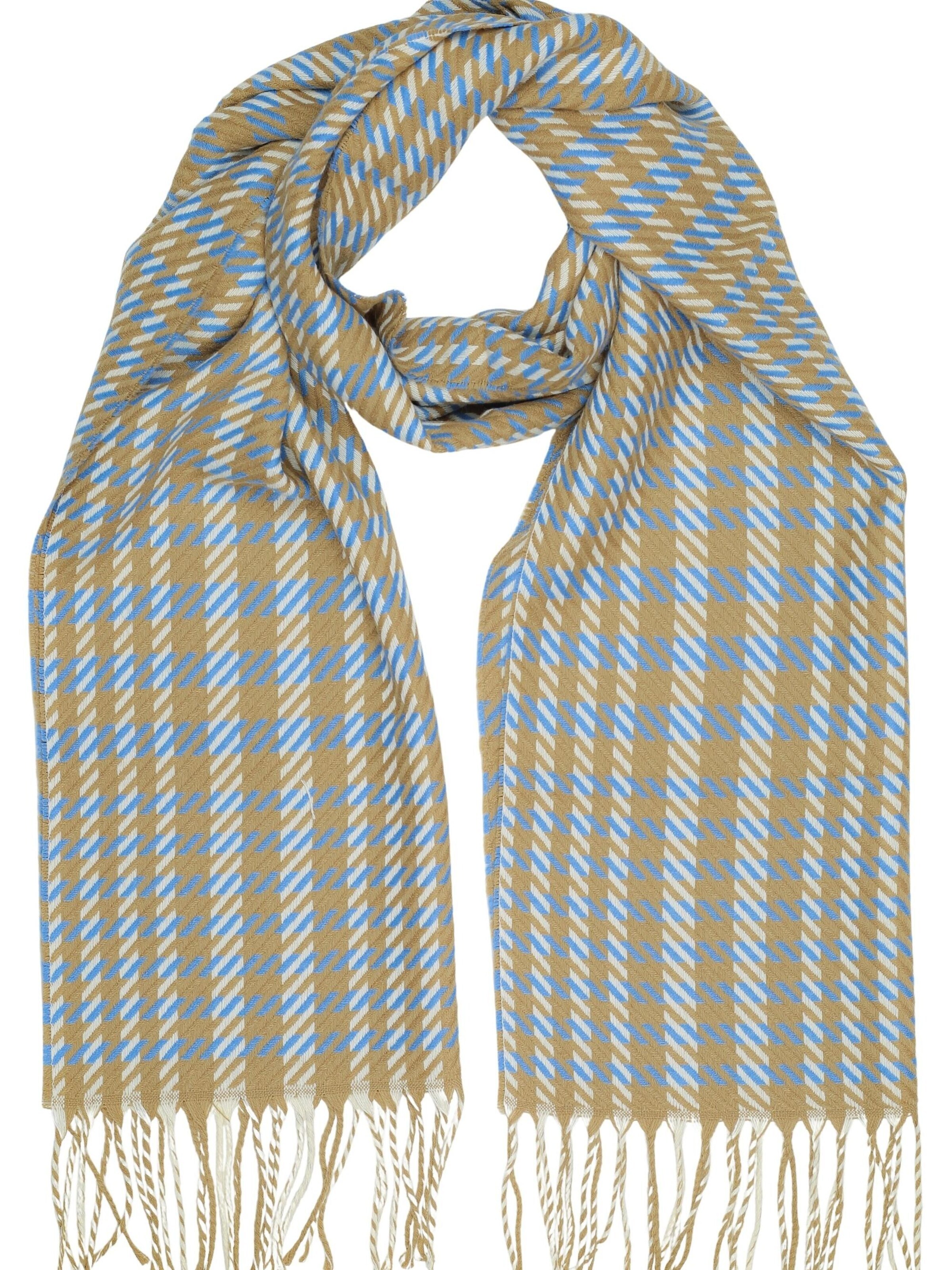 COLLEZIONE ALESSANDRO Scarf 'Inverno' in Blue: front