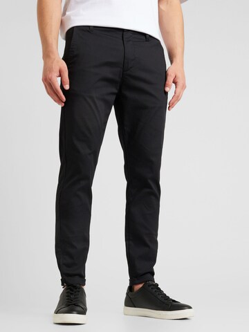 GABBA Tapered Broek in Zwart: voorkant