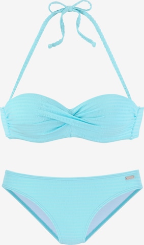 Bikini VENICE BEACH en bleu : devant